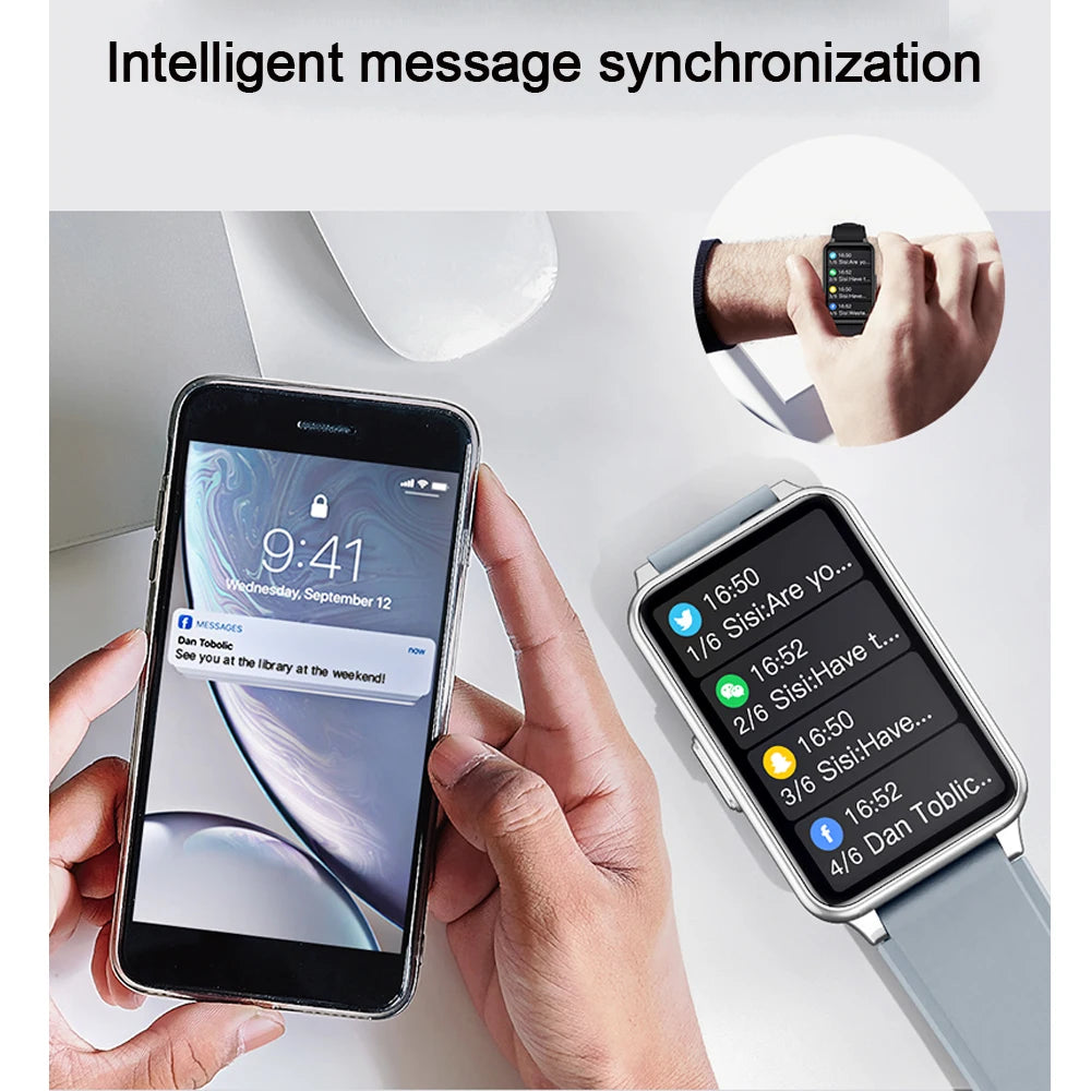 Smart Watch Men 1.57inch Full Touch Heart rate Monitor Sport Fitness IP67 Waterproof Bluetooth Answer Call Smartwatch Women